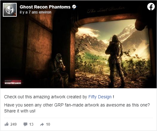 facebook post image, ghost recon phantoms, fifty design